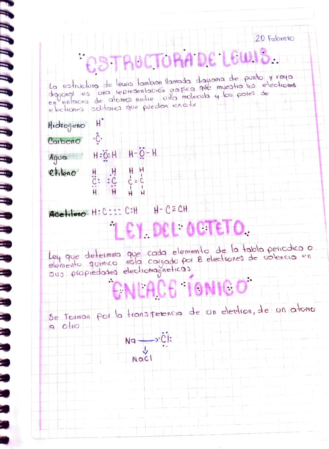 20 Febrero
CSTRUCTORA DE LEWIS..
La estructura de lewis tambaan llamada diagrama de punto y raya
ona representación grafica que muestro los 