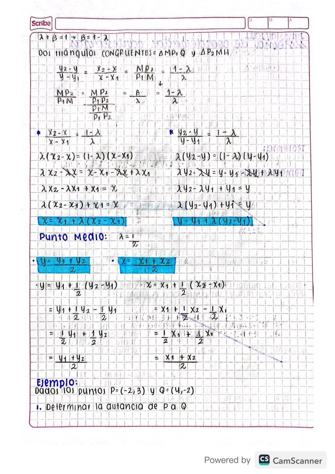 Junio a/2022
sistema de coordenadas cartesianas
(t,t)
(-)+) b
(a,b)
X
с
a
1419
(-,-)
Teorema:
(+,+)
P₁(x1,y1) y P2 (X2, y2) - α=1P1 P21 = √(