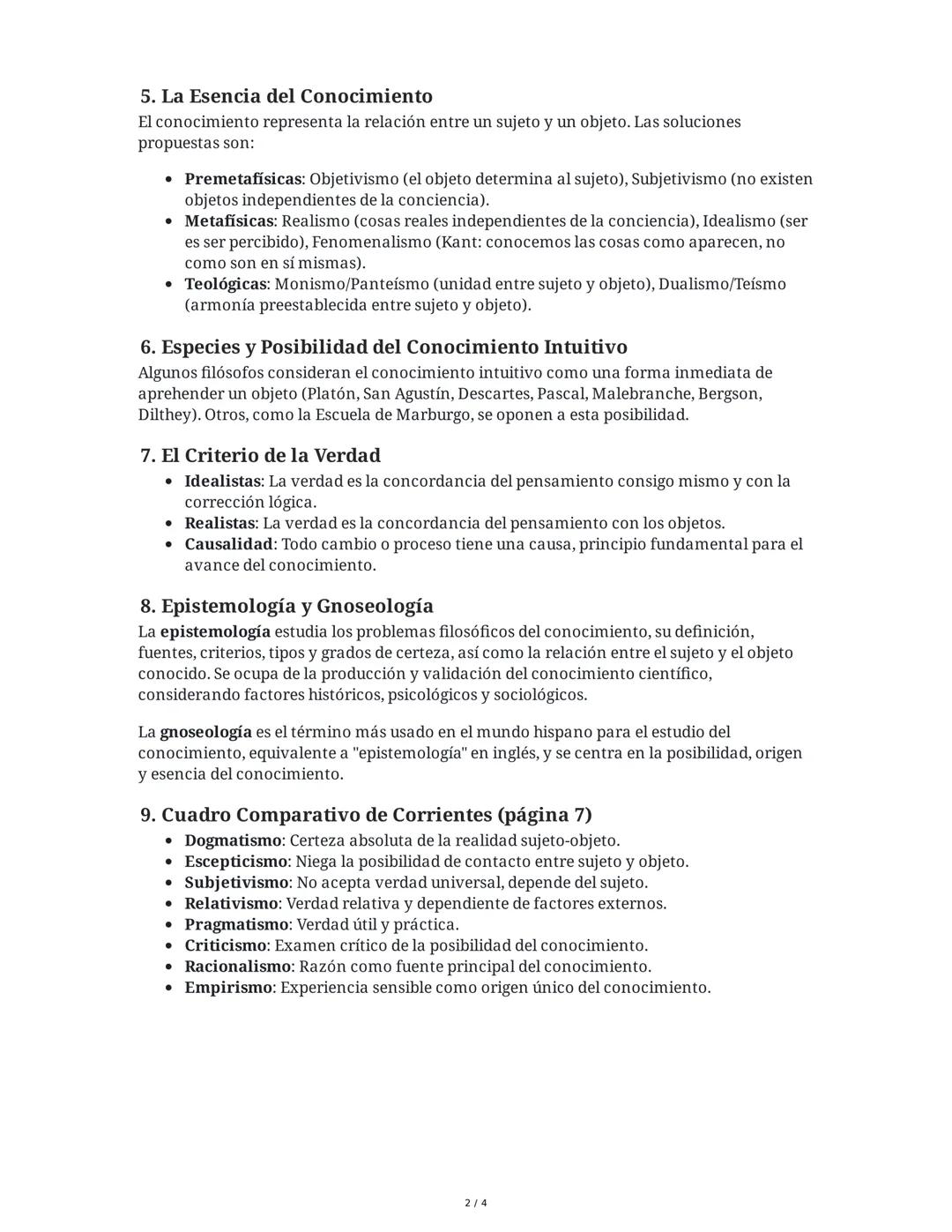 Teoría del Conocimiento
1. La Esencia de la Filosofía y su Relación con el Conocimiento
La filosofía es un intento del espíritu humano por a