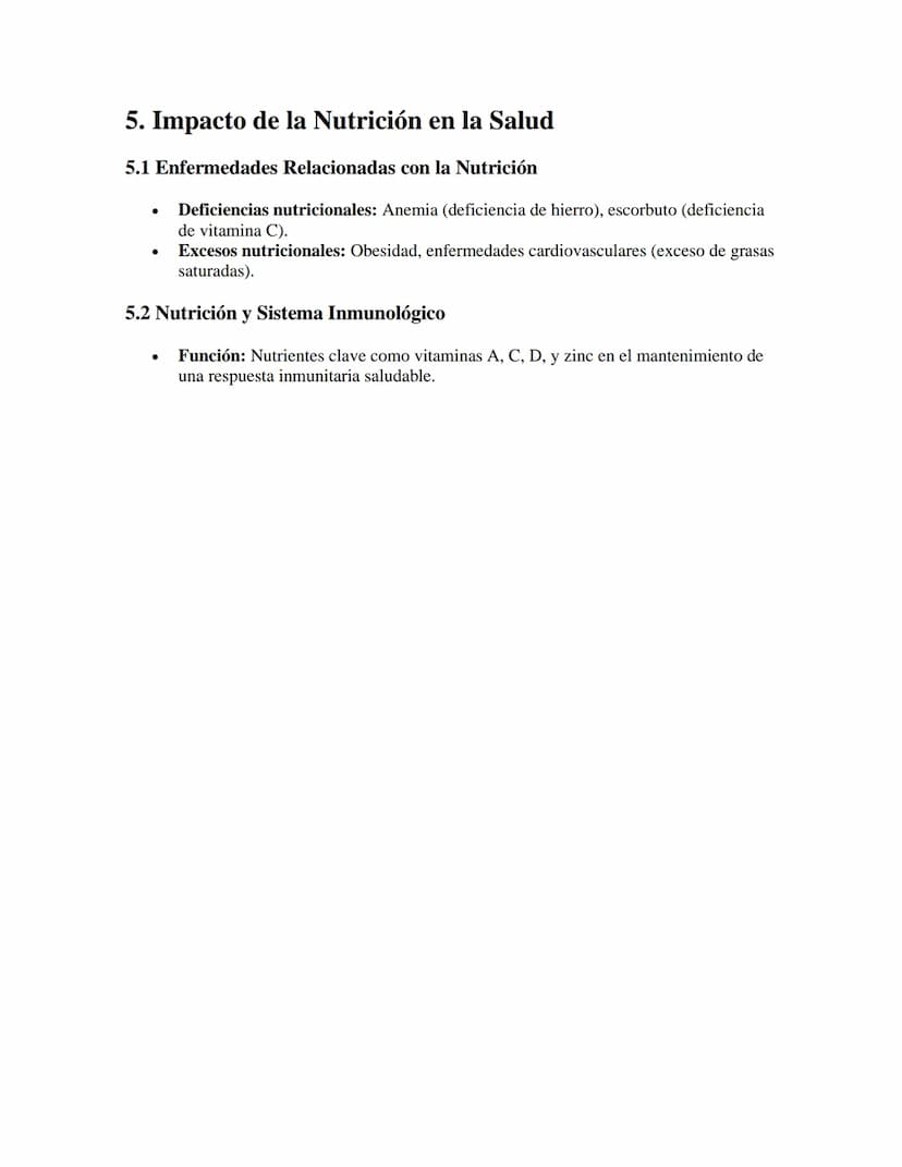 Biología de la Alimentación y Nutrición
APUNTES//
1. Nutrientes Esenciales
1.1 Carbohidratos
•
•
Función: Principal fuente de energía.
Tipos