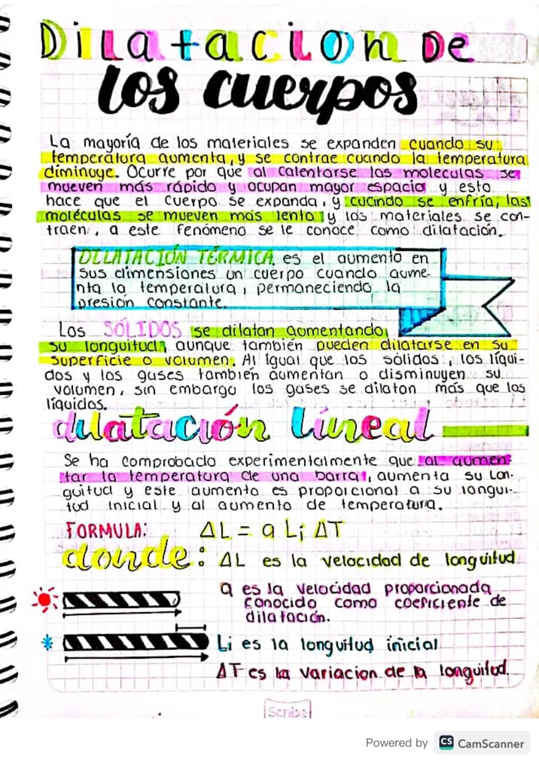 # Dilatacion De
Los cuerpos

La mayoría de los materiales se expanden cuando su
temperatura aumenta, y se contrae cuando la temperatura
dism