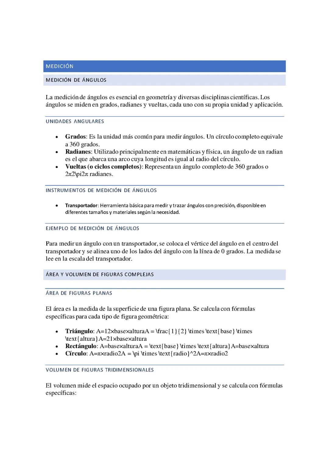MEDICIÓN DE ÁNGULOS