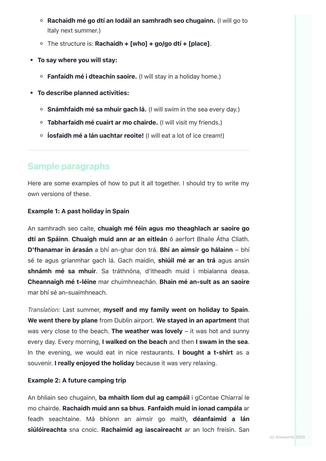 # Taisteal & Saoire (Travel &
Holidays)

An introduction to travel and holidays vocabulary

This topic, Taisteal & Saoire, is all about trav