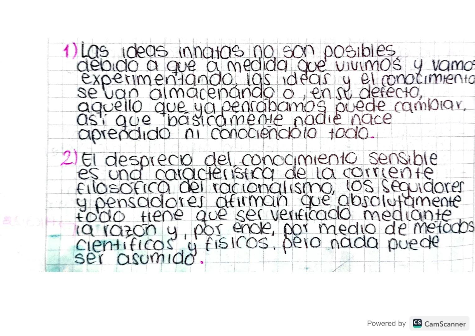 Las Ideas=

• Francis Bacon sostenia que las ideas no son
innatas, sino que se derivan de la experiencia
y la observación el creia que el co