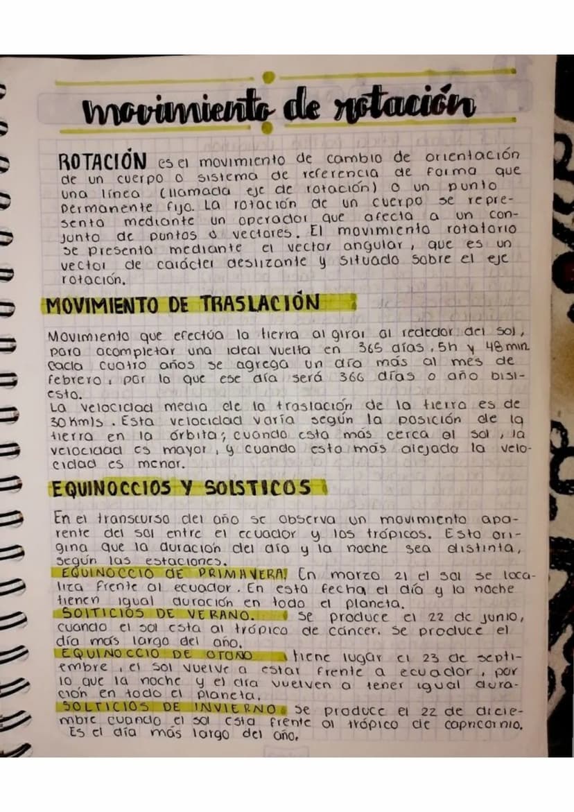 movimiento de rotación
ROTACIÓN es el movimiento de cambio de orientación
de forma que
un punto
se repre-
a
afecta
un con-
de un cuerpo o si