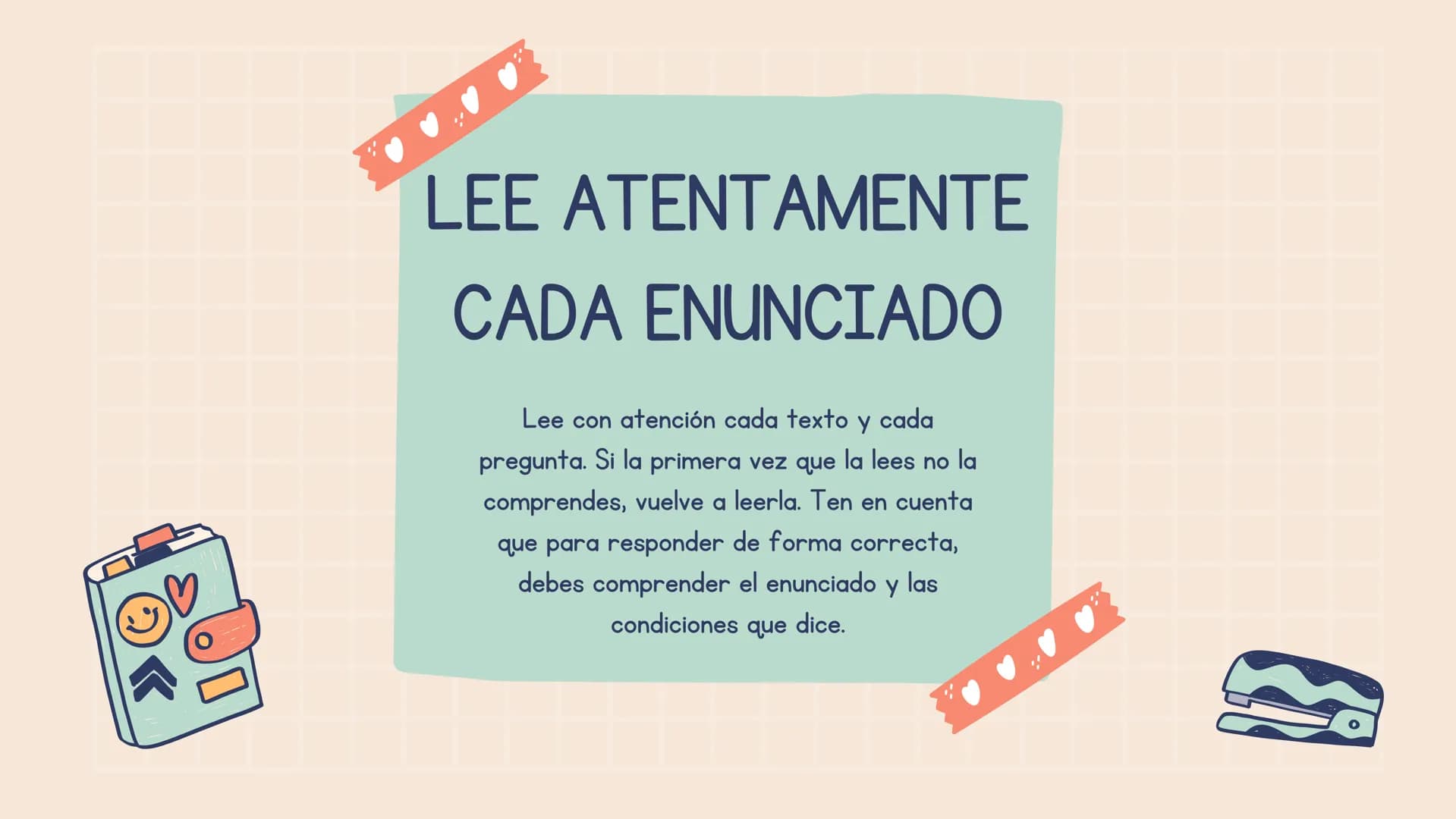 JJI
םםם
TIPS PARA EL
ICFES
Estos son algunos trucos que te pueden ayudar en
tu procesos de aprendizaje.
PL ¿QUIERES
APRENDER
ALGUNOS TIPS
PA