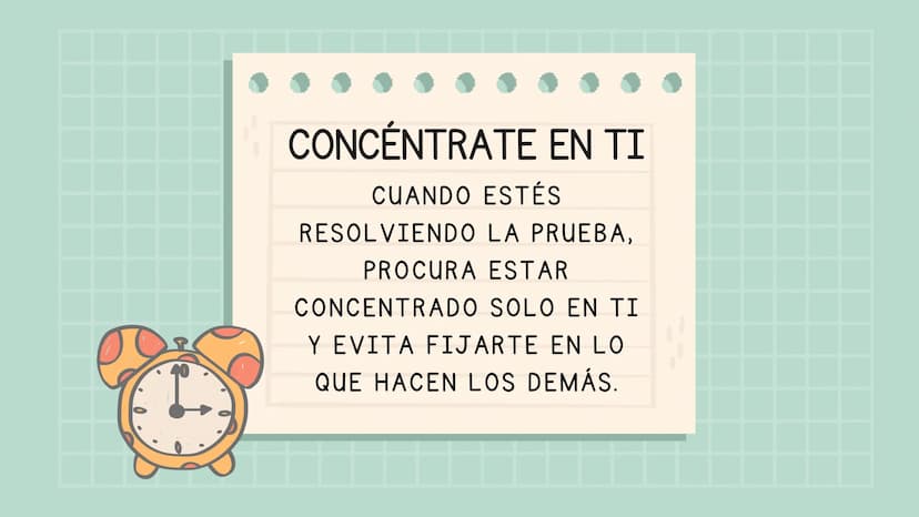 JJI
םםם
TIPS PARA EL
ICFES
Estos son algunos trucos que te pueden ayudar en
tu procesos de aprendizaje.
PL ¿QUIERES
APRENDER
ALGUNOS TIPS
PA