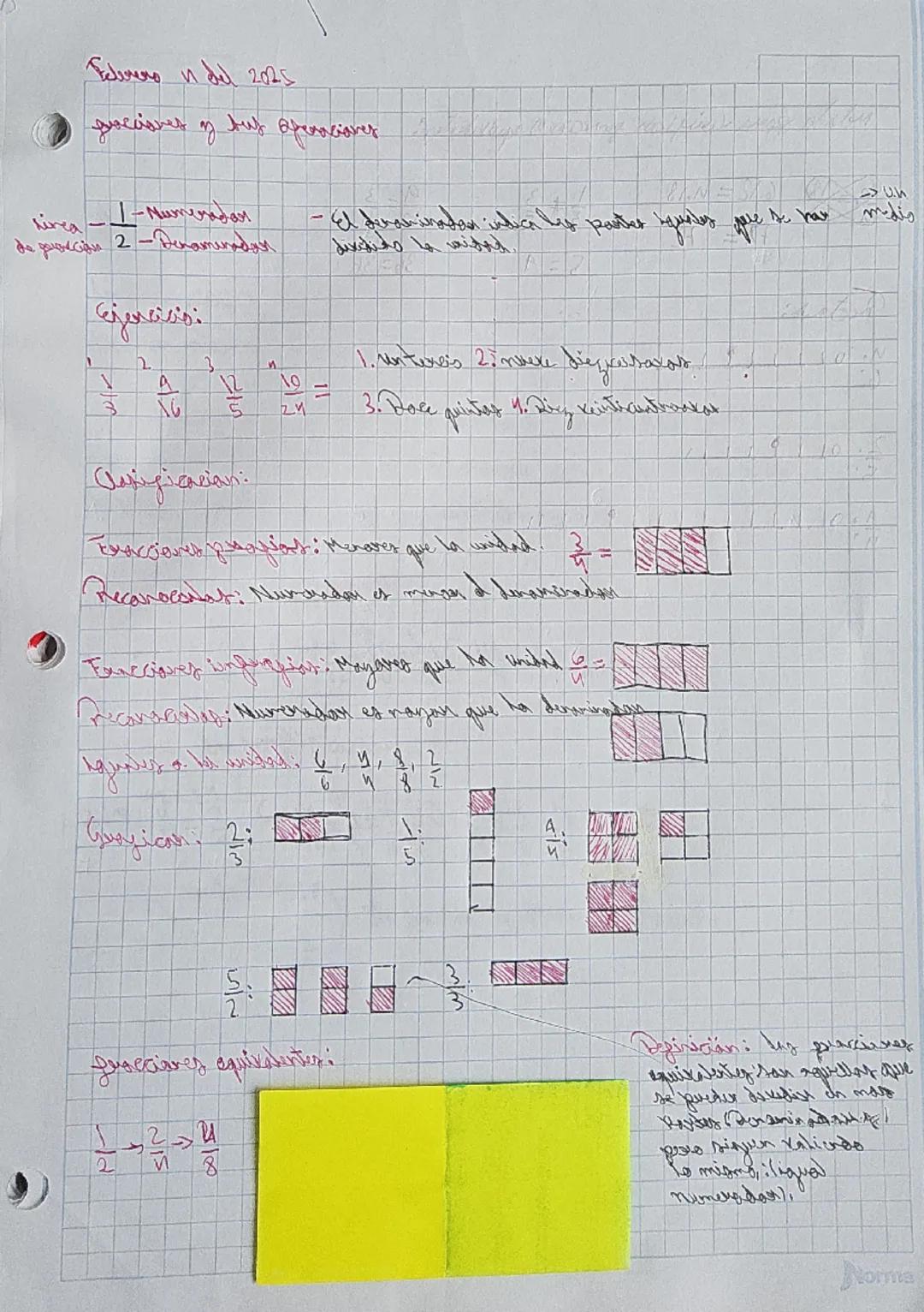 Fracciones y sus Operaciones 