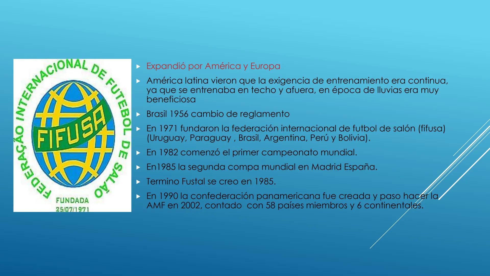 FUTBOL SALA ► Índice:
► Categoría
► Historia
► Microfútbol en Colombia
► Reglamentación
► Sustituciones
► Inicio y reanudación del juego
► B