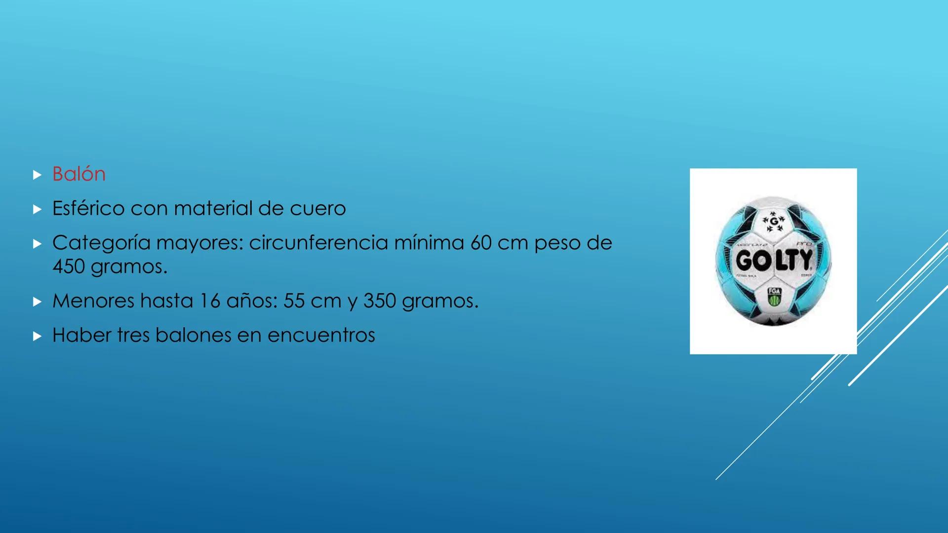 FUTBOL SALA ► Índice:
► Categoría
► Historia
► Microfútbol en Colombia
► Reglamentación
► Sustituciones
► Inicio y reanudación del juego
► B