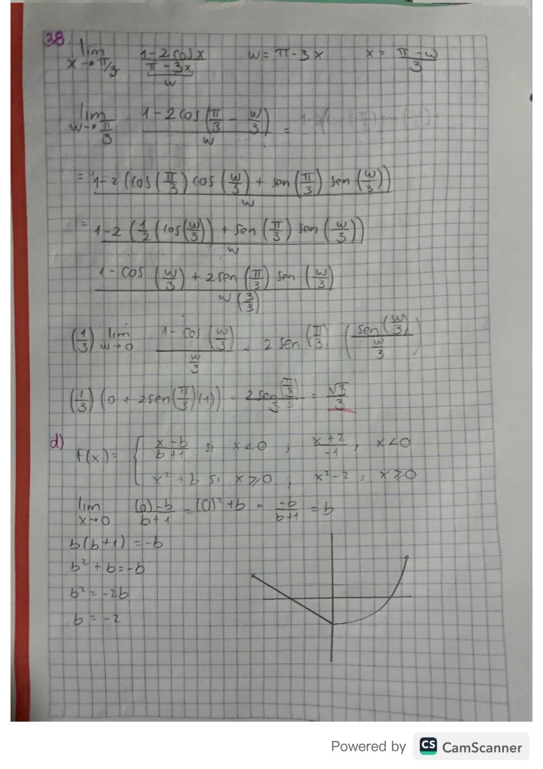 Taller calculo

3. lim  $\frac{x^{4}-16}{x^{3}-8}$ = $\frac{(2)^{4}-16}{(2)^{3}-8}$ = $\frac{16-16}{8-8}$ = $\frac{0}{0}$ Indetermi
   X-02
