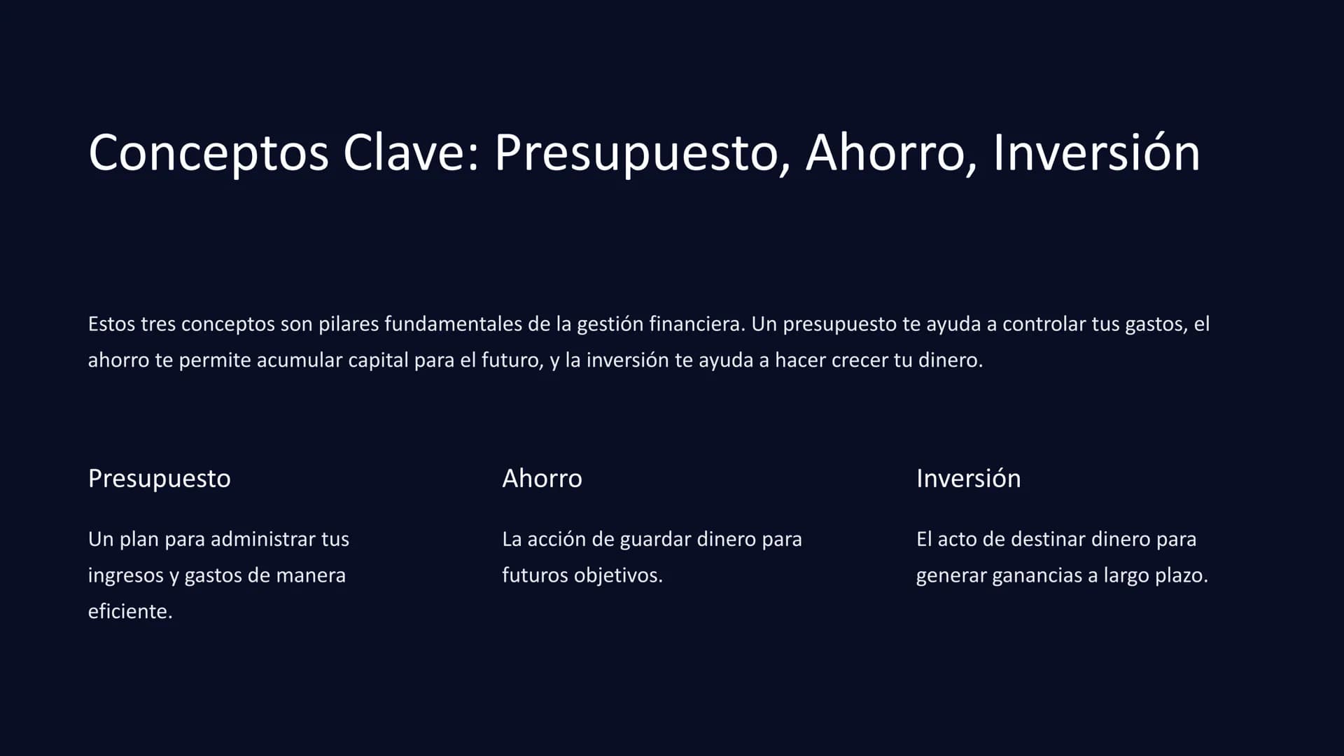 Gestión Financiera:
Una Guía para el Éxito
La gestión financiera es esencial para alcanzar la
estabilidad económica y construir un futuro
só