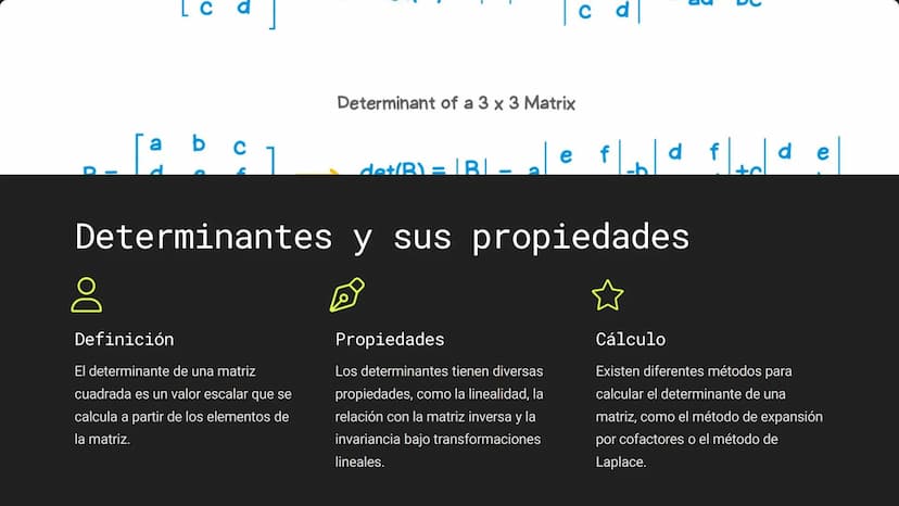 Álgebra Lineal: ☐
Comprendiendo
Conceptos Clave
El álgebra lineal es una rama fundamental de las matemáticas,
que estudia las relaciones ent