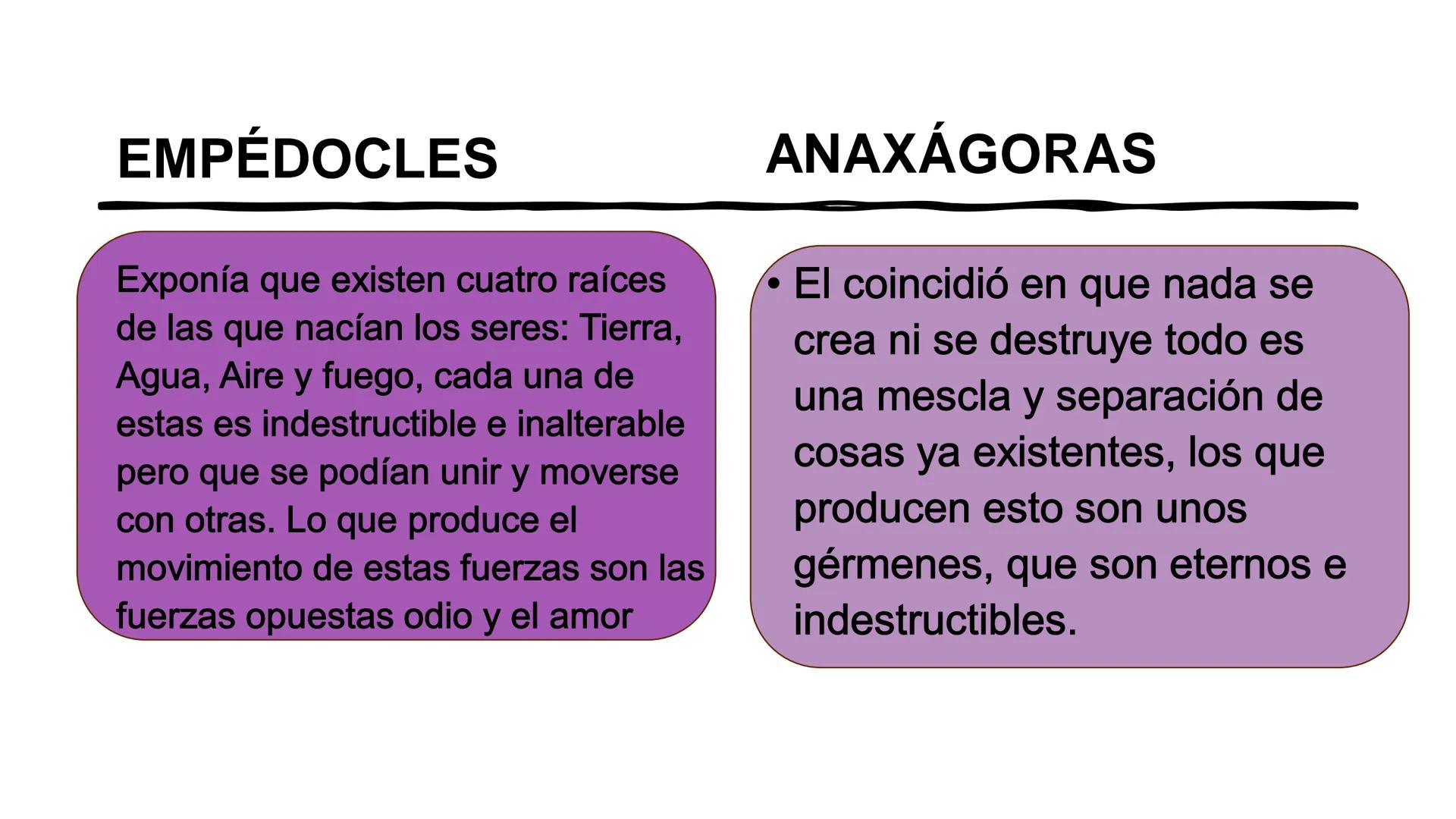 La corriente
pluralista La corriente pluralista es como se les
llama a los últimos pensadores
presocráticos porque intentaron
explicar la na