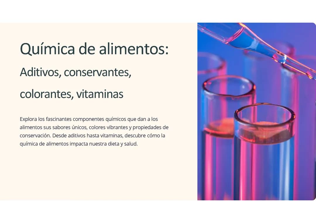 Química de alimentos: 