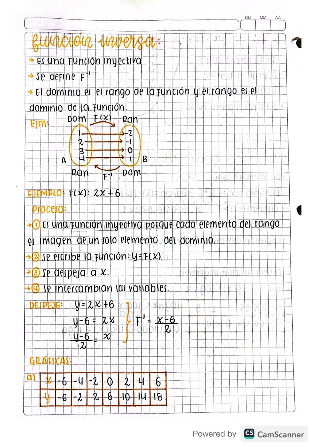 Junio 5/2020
función logaritmica-
De VARIABLE REAL
→ DOMINIO F(X) = { R+ 3 → Rango F(x) = {IR}
→ creciente: a>1 Decreciente: 04α≤1.
Pasa por