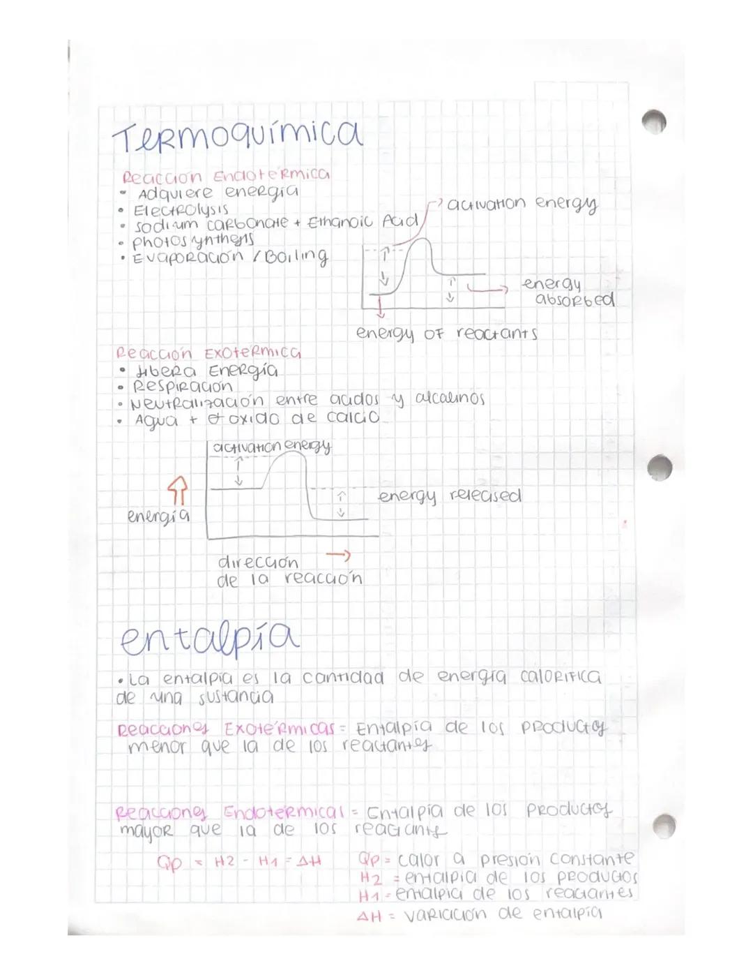 # Termoquímica

Reaccion Endotermica
*   Adquiere energia
*   Electrolysis
*   Sodium Carbonate + Ethanoic Acid,
*   Photos ynthens
*   EVAP