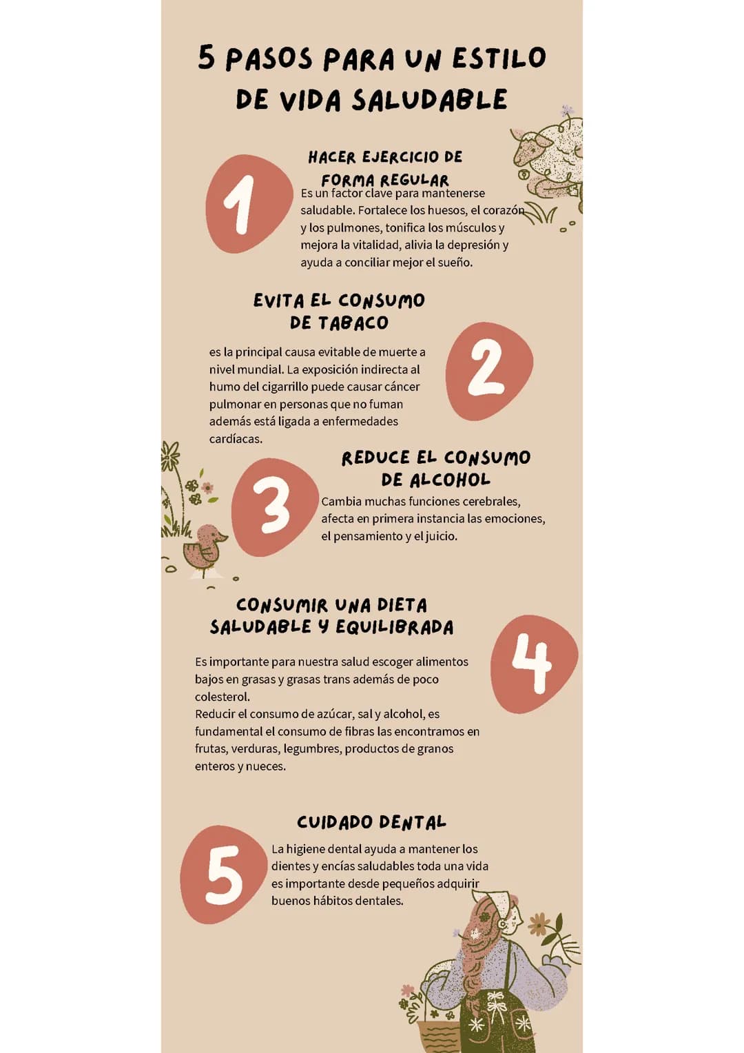 5 pasos para un estilo de vida saludable 