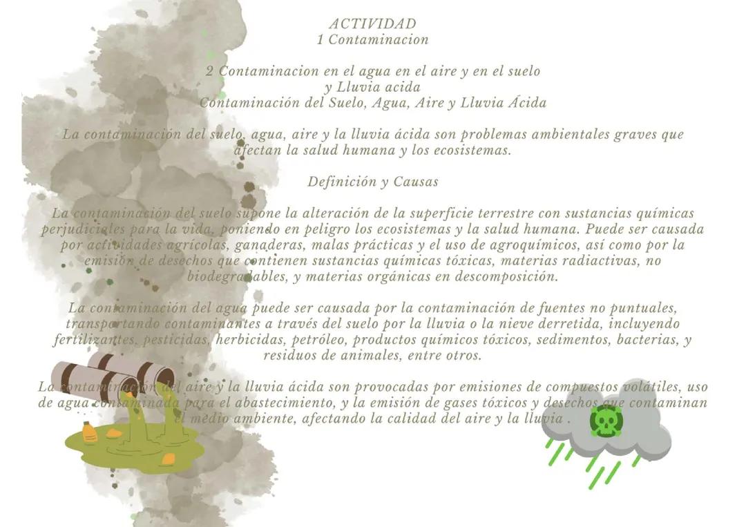 Tipos de Contaminación y Sus Efectos