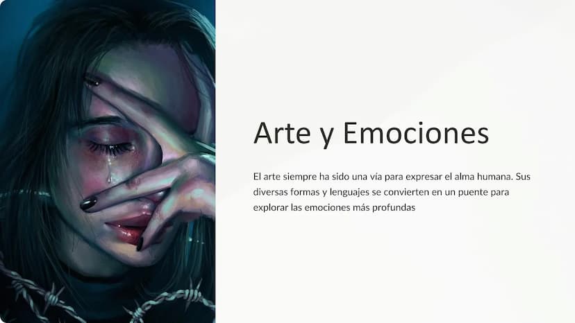 Arte y Emociones
El arte siempre ha sido una vía para expresar el alma humana. Sus
diversas formas y lenguajes se convierten en un puente pa