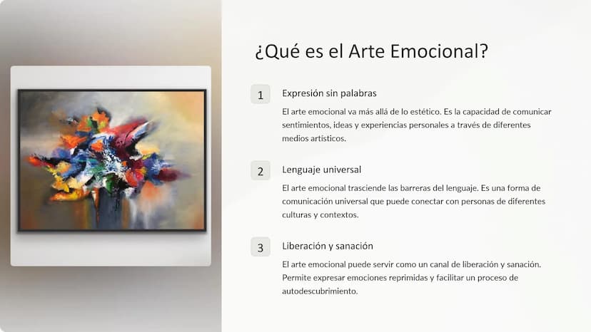Arte y Emociones
El arte siempre ha sido una vía para expresar el alma humana. Sus
diversas formas y lenguajes se convierten en un puente pa