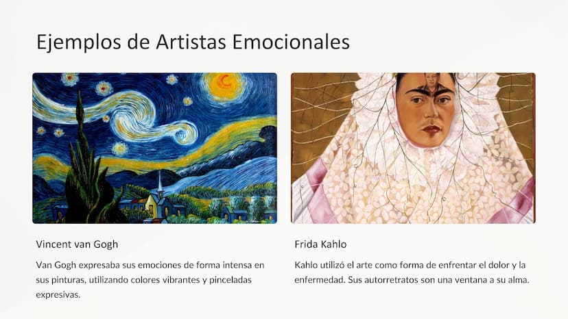 Arte y Emociones
El arte siempre ha sido una vía para expresar el alma humana. Sus
diversas formas y lenguajes se convierten en un puente pa