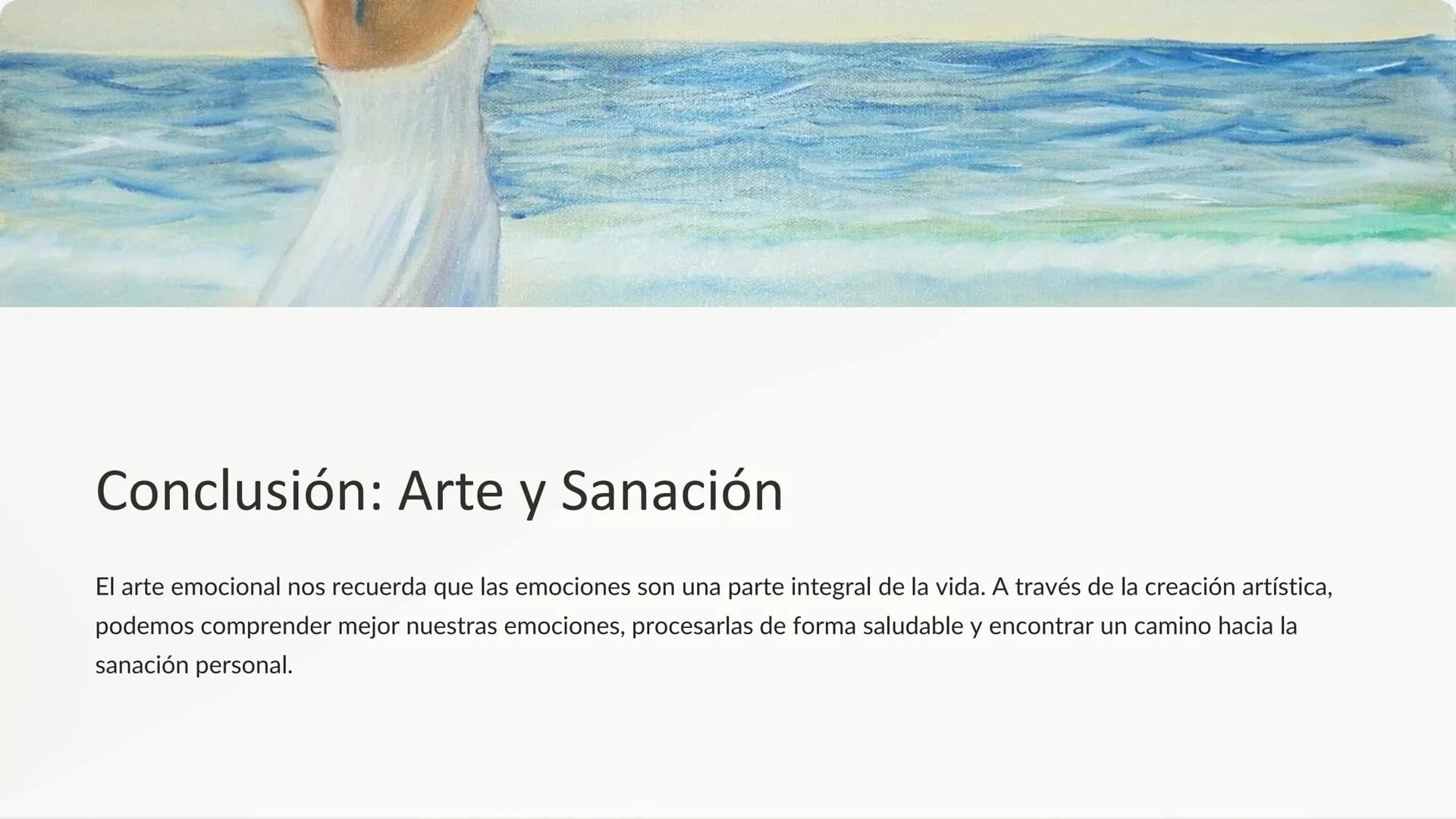 Arte y Emociones
El arte siempre ha sido una vía para expresar el alma humana. Sus
diversas formas y lenguajes se convierten en un puente pa