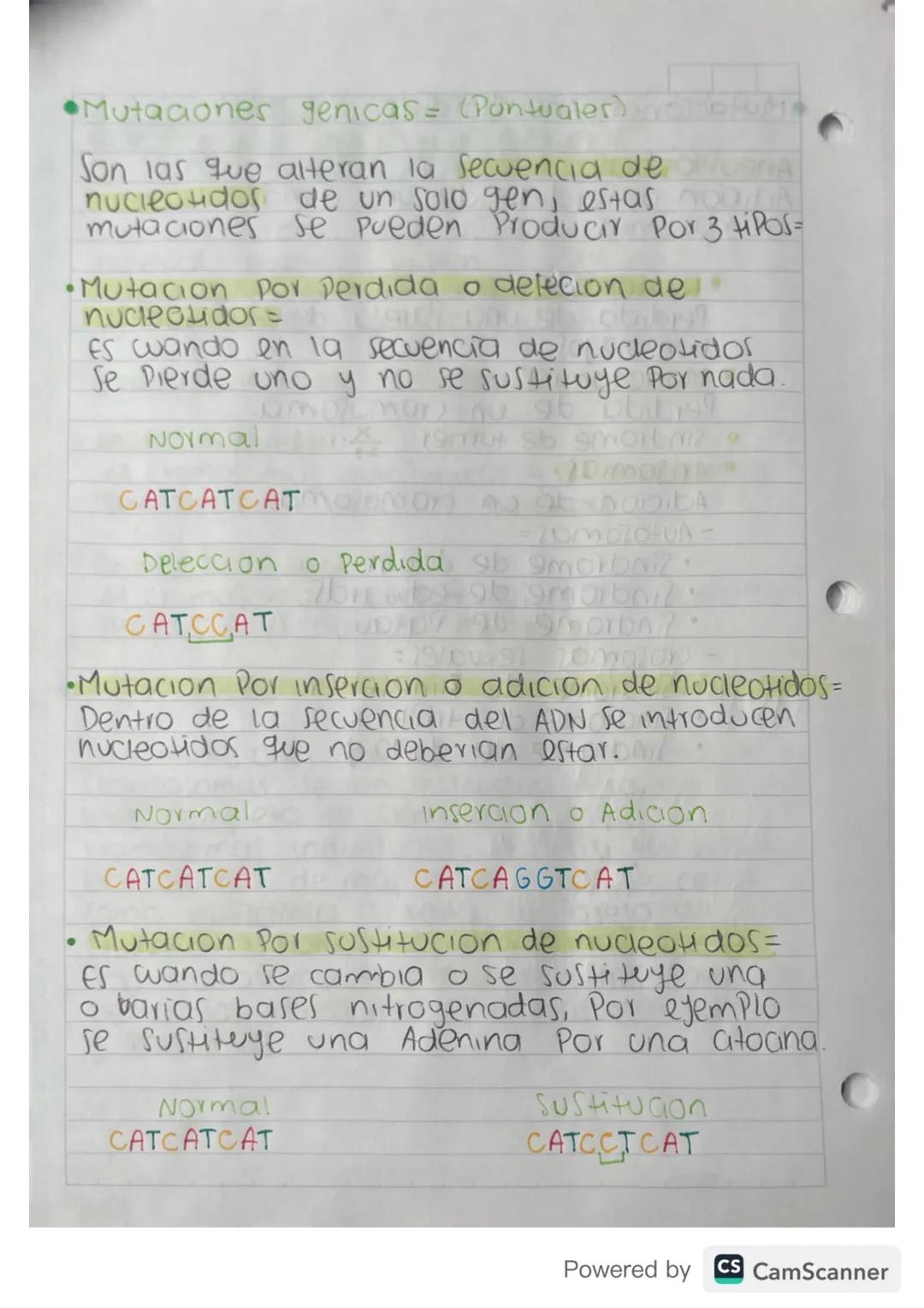 Mutaciones
9749407
Son alteraciones que aparecen en el QUA
material genetico, existen 2 tipos de
alteraciones que son Aneuploidias AJK &
y m