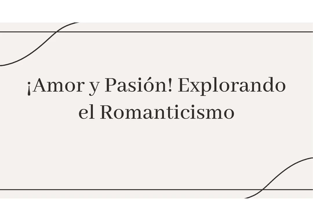 EL ROMANTICISMO 