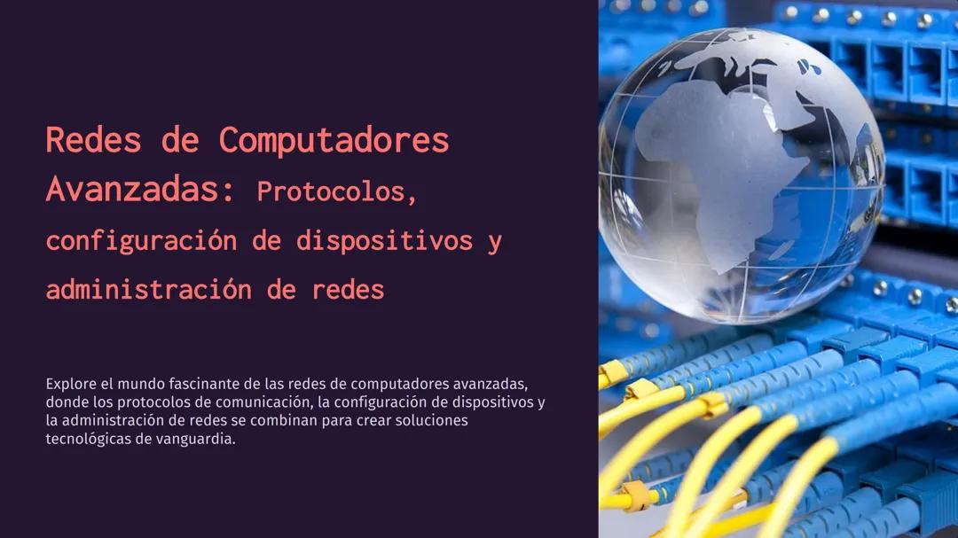 Redes de Computadores Avanzadas: 