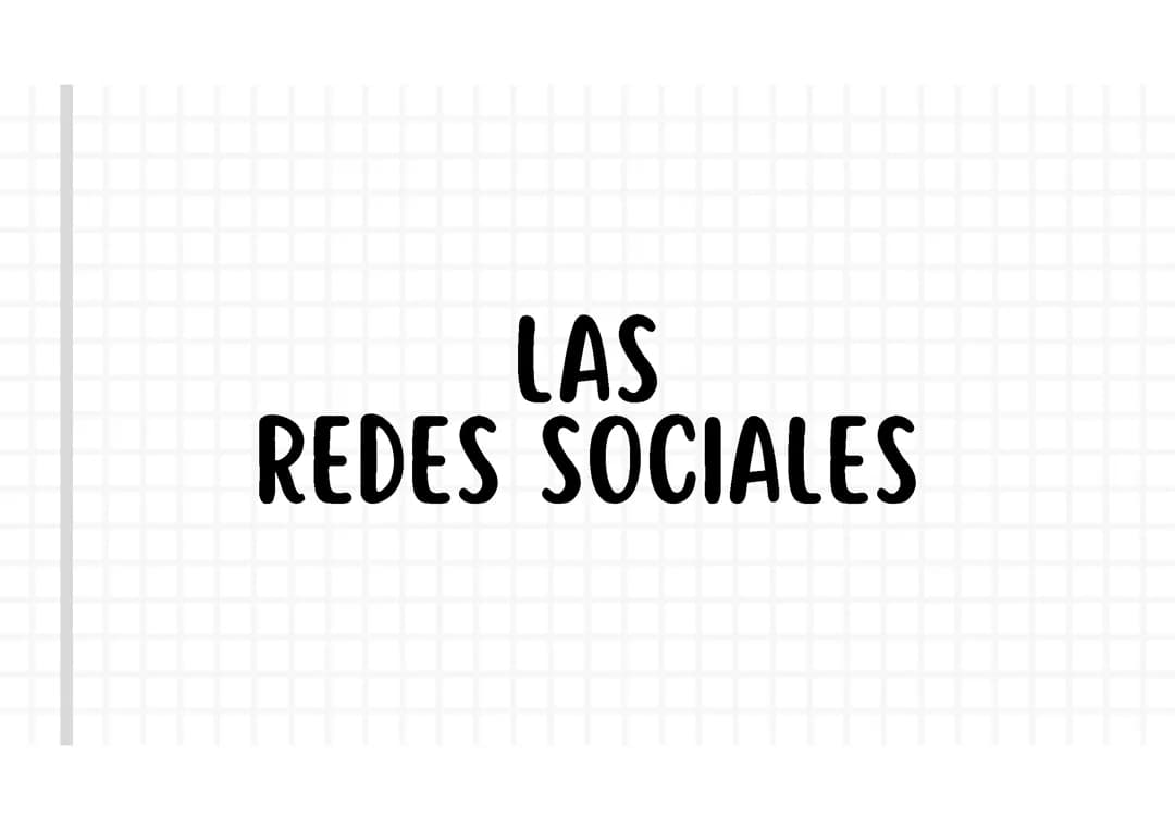 Presentación sobre las redes sociales.