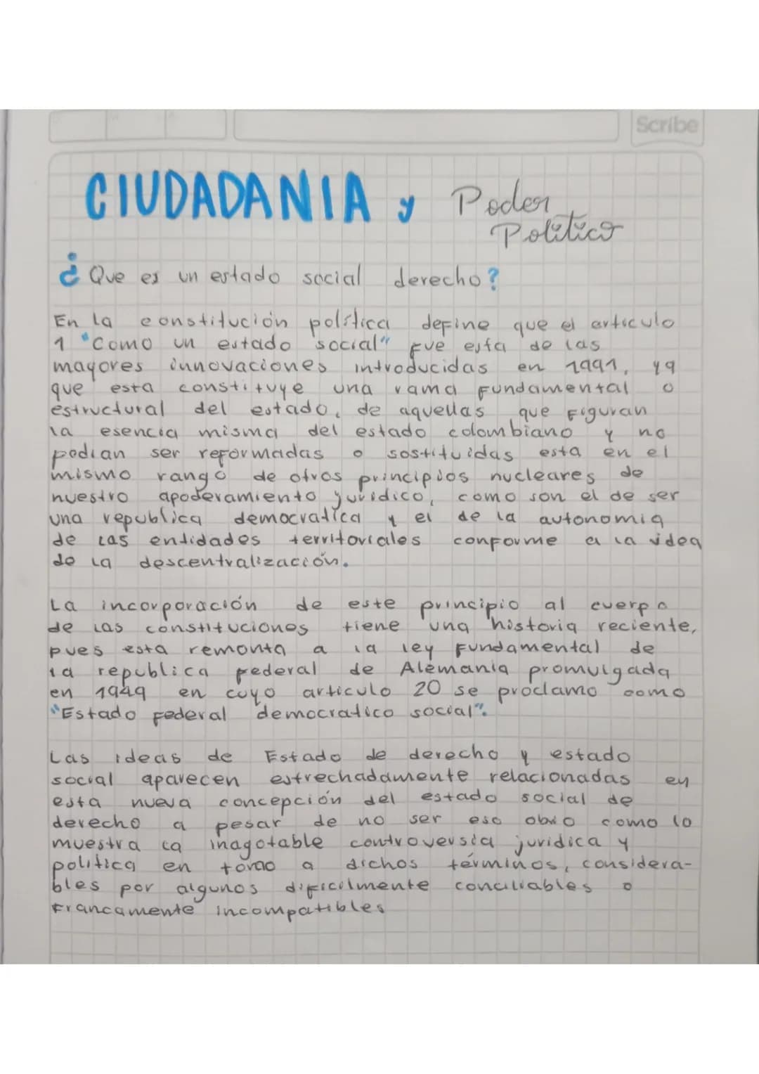 Ciudadanía: poder político 