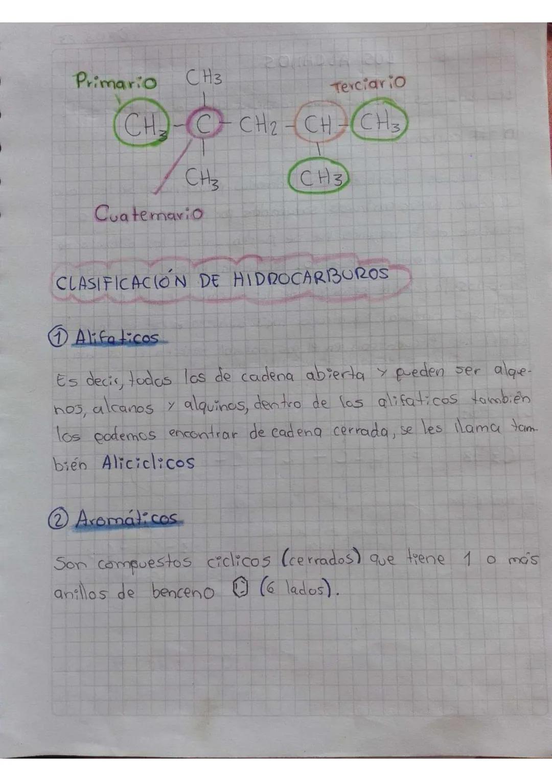 HIDROCARBUROS
Los compuestos orgánicas más sencillos se conocen con el
nombre de hidrocarburos son compuestos que contienen hi-
drógeno y ca