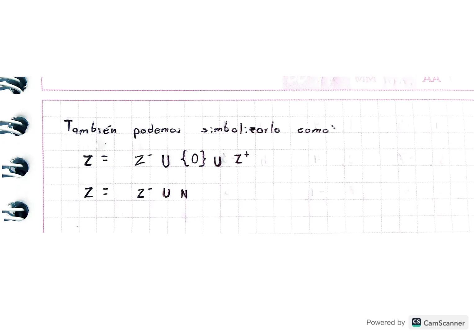 Símbolos:
Z
: Conjunto de los
7777
N N N
17
MIM Jun. AA 22
4
números
enteros
Conjunto de los
números enteros positivos
..
:
Conjunto de los 