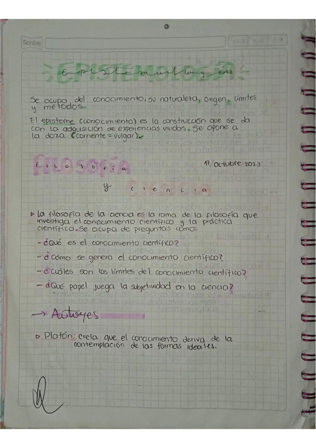 Epistemología, filosofía y ciencia 