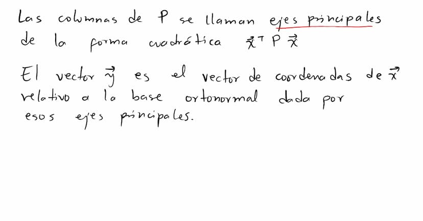 Formas
cuadráticas Una
Forma
cuadrática eu
са
Rn es
un a
función Q
definida
eu Ru
wyo
valor
en
un vector ☆ ER
puede calcularse mediante
T
Q(