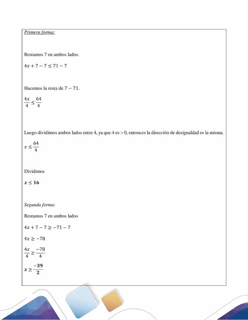Desarrollo de los ejercicios
Ejercicio 1. Ecuaciones de primer grado (solución de sistemas de ecuaciones)
Compro 2 kg de manzanas más 8 kg p