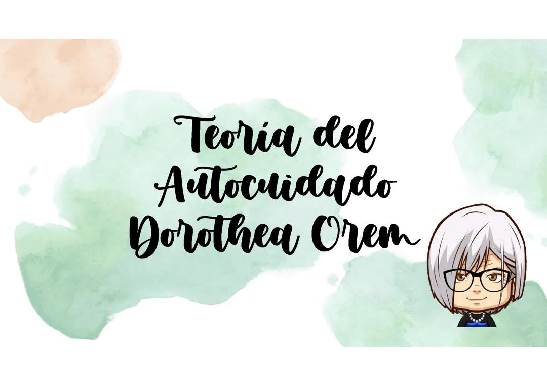 Mapa mental teoria del autocuidado