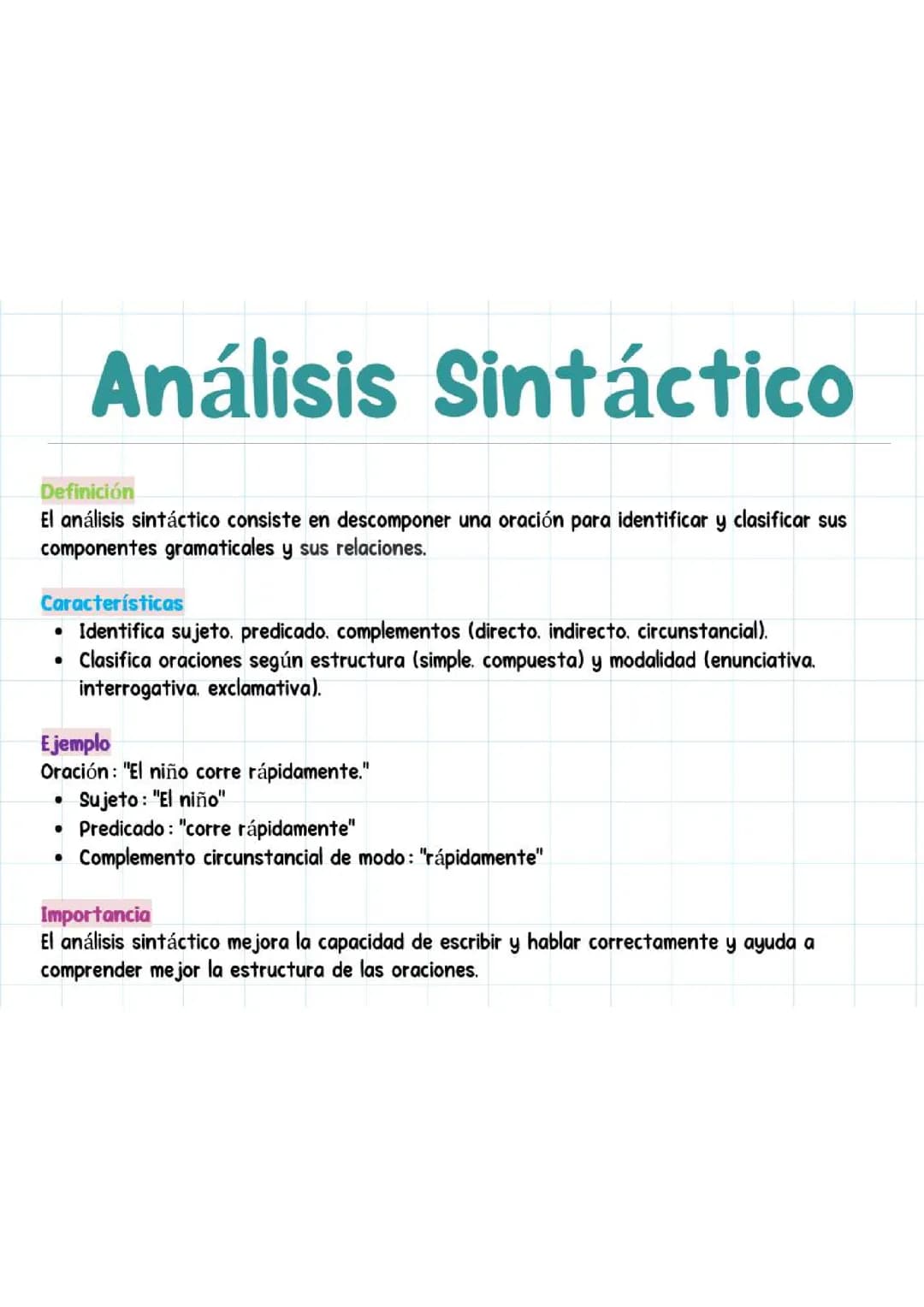 Análisis Sintáctico