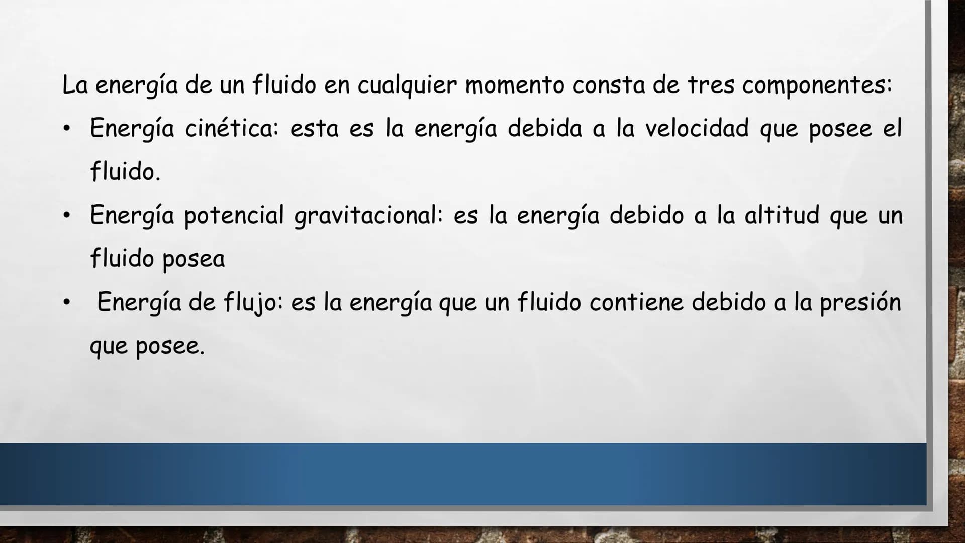 DINÁMICA DE FLUIDOS TIPOS DE FLUJO - FLUJO LAMINAR
Sus partículas se mueven siguiendo trayectorias separadas definidas y no necesariamente
p