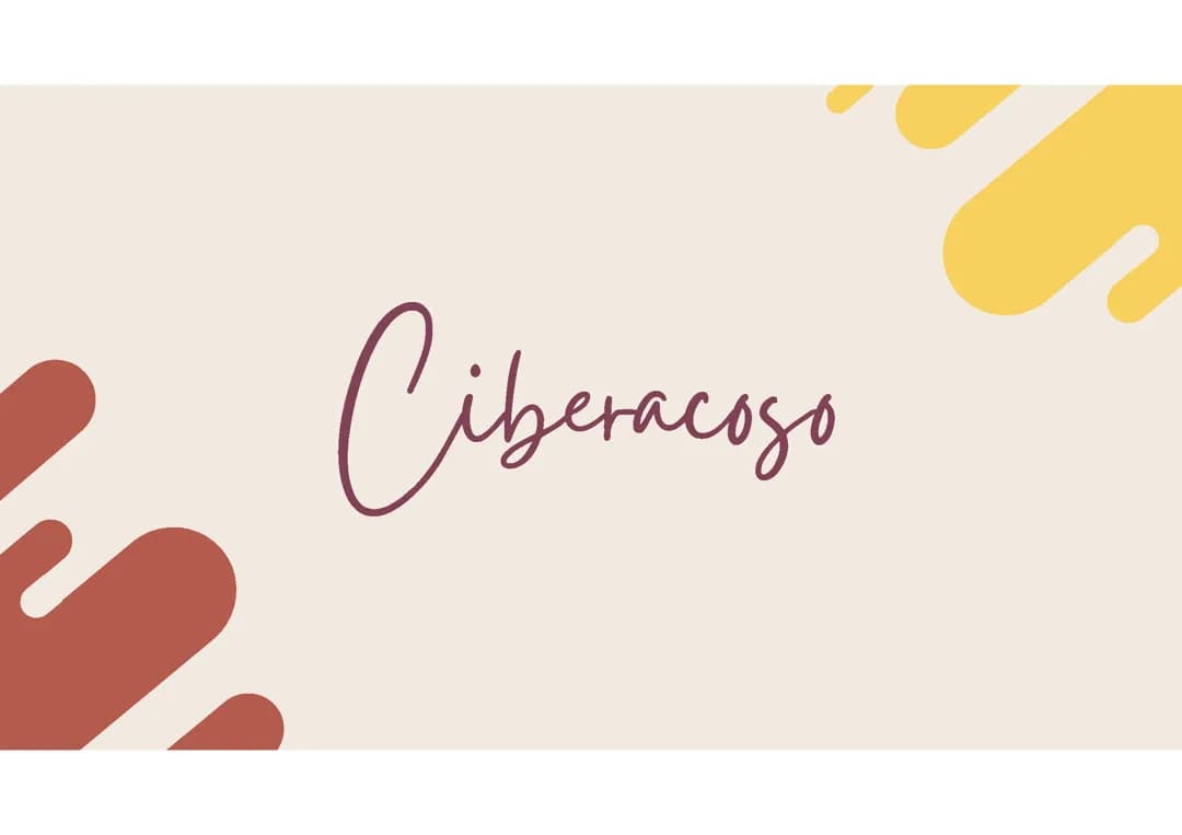 Presentacion sobre el ciberacoso