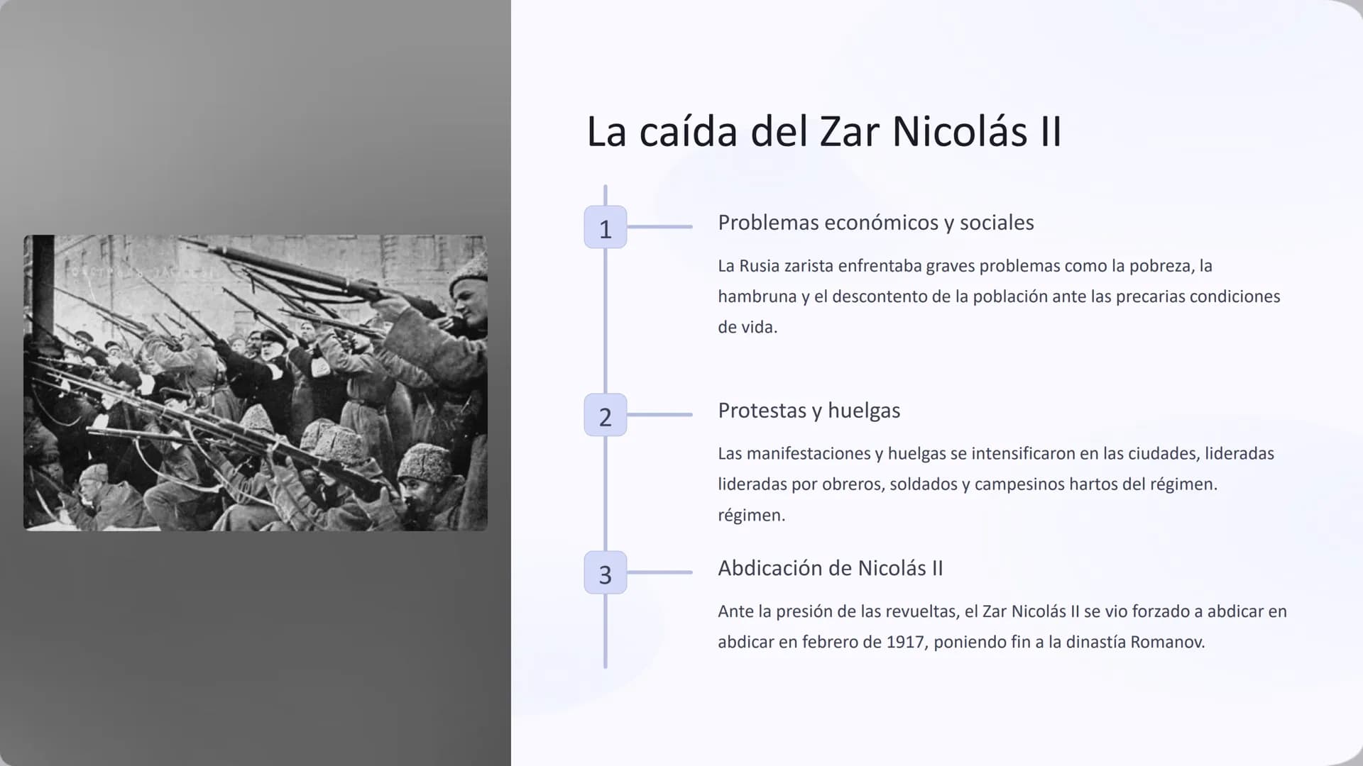 La Revolución Rusa
La Revolución Rusa fue un hito trascendental en la historia del siglo XX,
siglo XX, marcando el fin del Imperio Ruso y el
