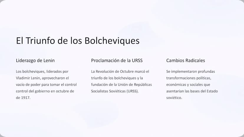 La Revolución Rusa
La Revolución Rusa fue un hito trascendental en la historia del siglo XX,
siglo XX, marcando el fin del Imperio Ruso y el