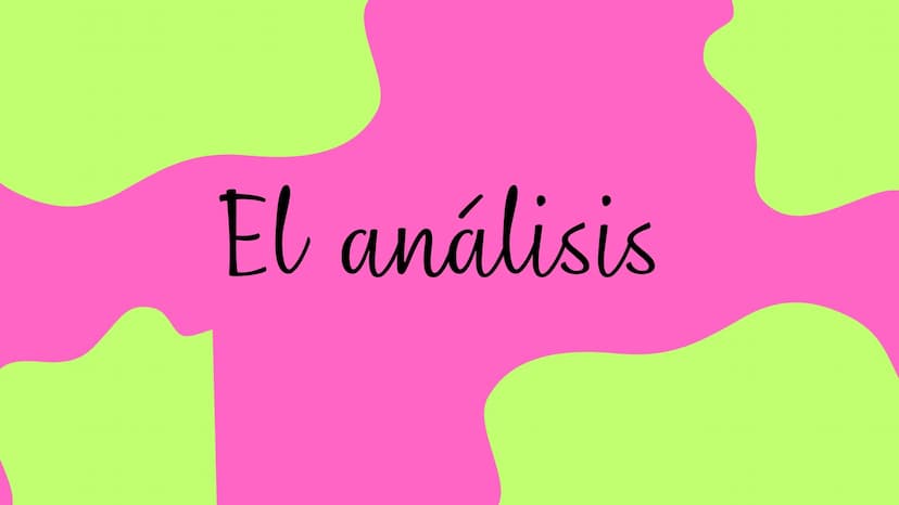 El análisis ¿QUE ES?
Es el proceso de dividir un tema
complejo o sustancia en partes
más pequeñas para obtener una
mejor comprensión de él.
