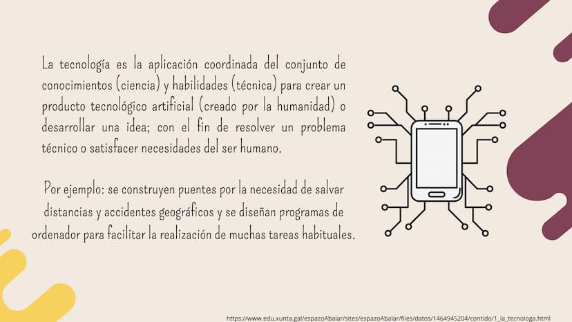 Tecnologia
Luisa Garcias La tecnología es la aplicación coordinada del conjunto de
conocimientos (ciencia) y habilidades (técnica) para crea