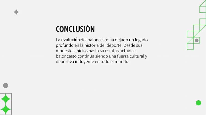 DC
La Evolución del Baloncesto:
Historia y Legado INTRODUCCIÓN
El baloncesto ha experimentado una evolución significativa a lo largo de los 