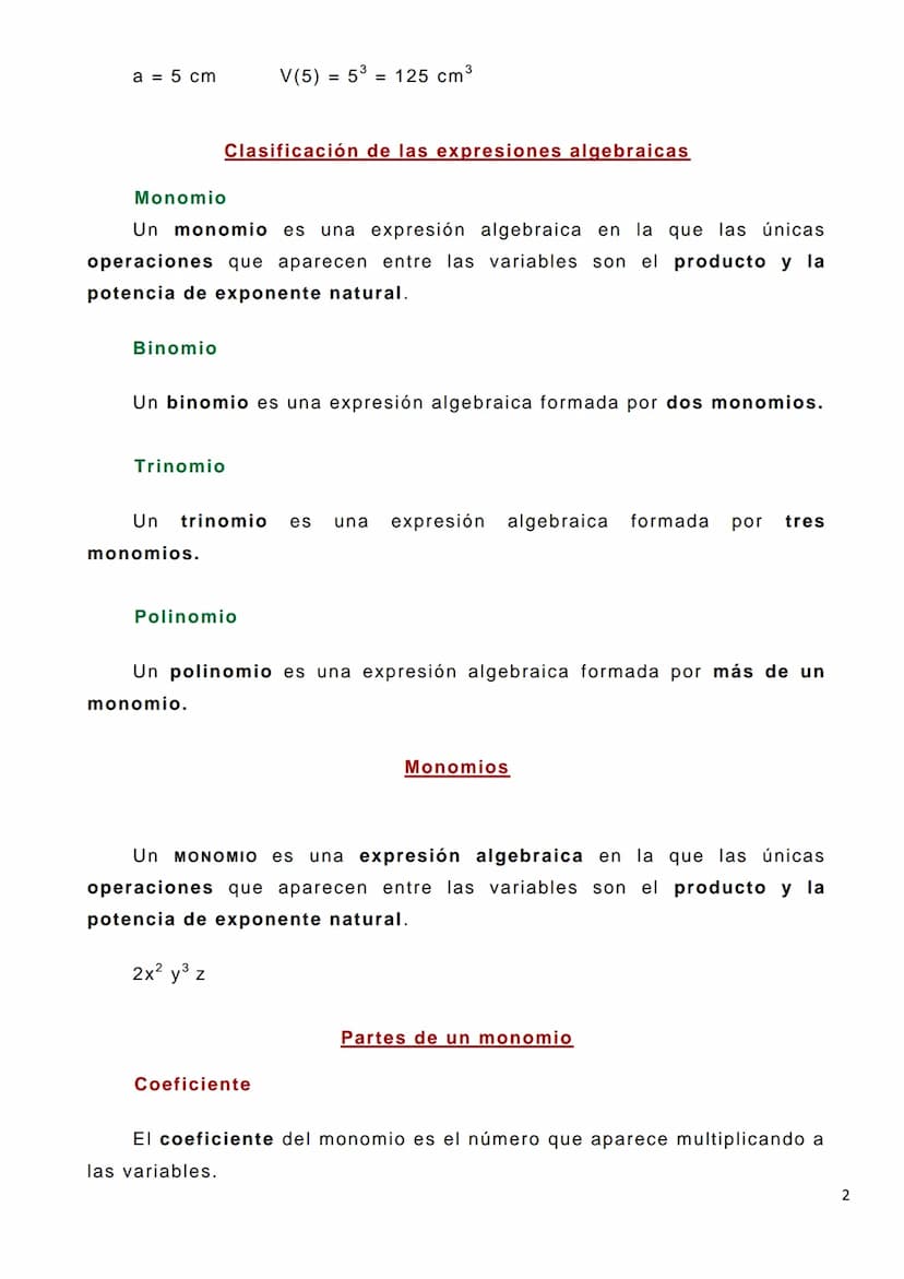 EXPRESIONES ALGEBRAICAS
Trabajar en álgebra consiste en manejar relaciones numéricas en
las que una o más cantidades son desconocidas. Estas