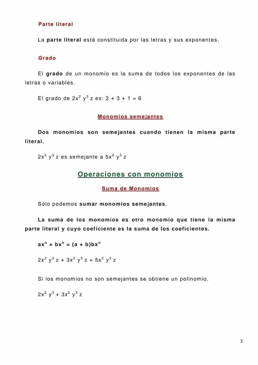 EXPRESIONES ALGEBRAICAS
Trabajar en álgebra consiste en manejar relaciones numéricas en
las que una o más cantidades son desconocidas. Estas