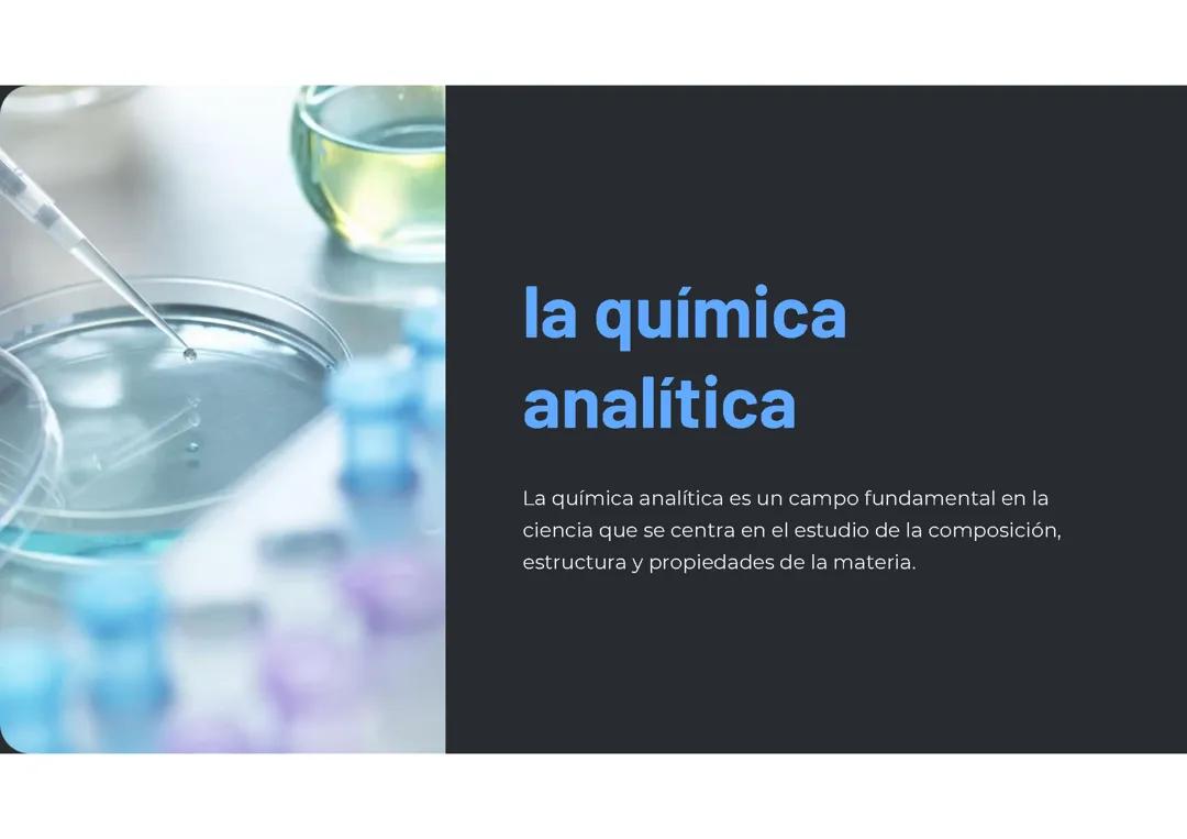 Química analítica: 