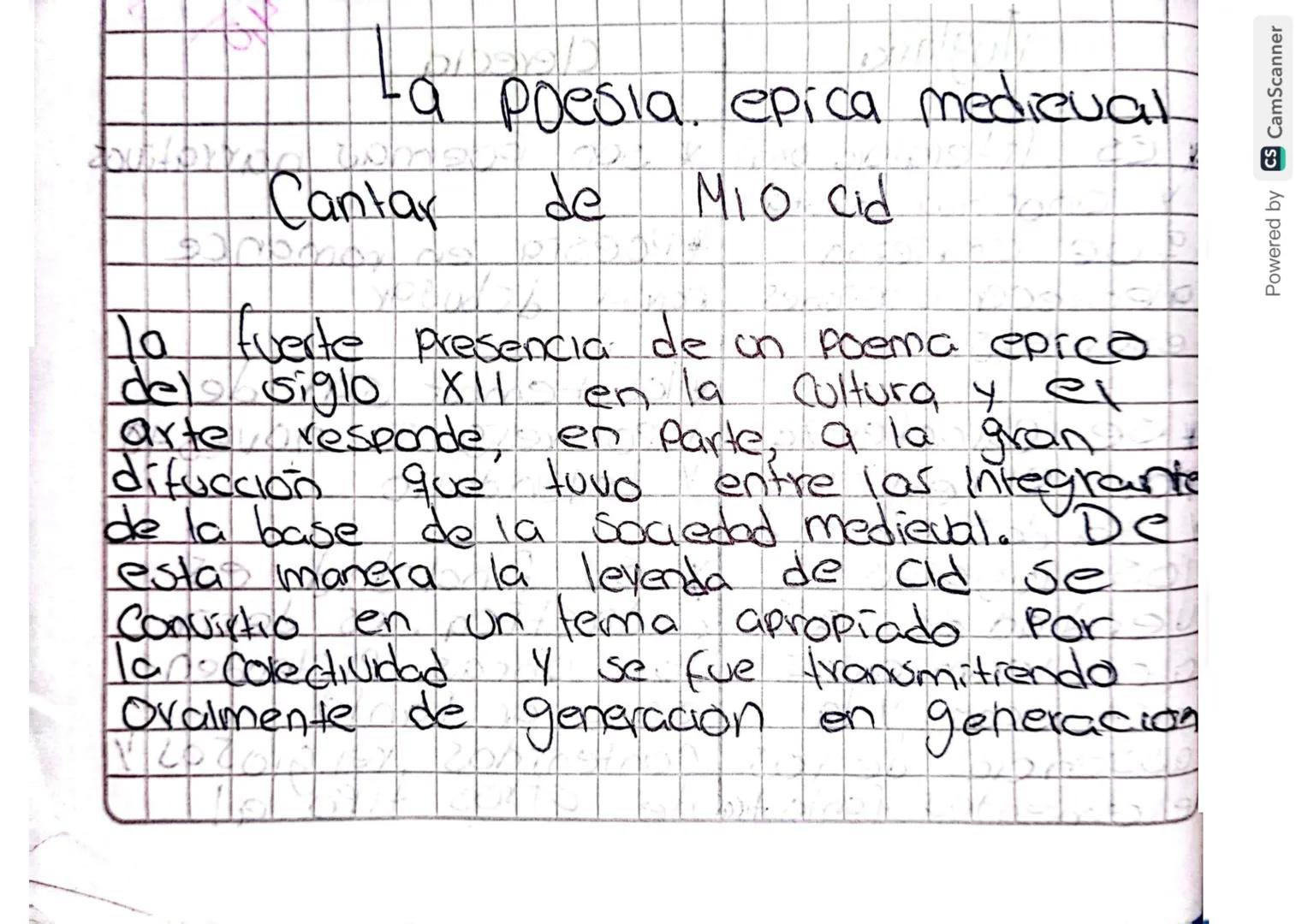 -a poesia epica medieval
Cantar
de
MIO cid
10 fuerte presencia de un poema epica
del siglo XII en la Cultura, y el
arte responde, en parte, 